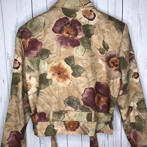 Liza Lyn LTD Size Medium Floral Jacket - Picture 4 of 4